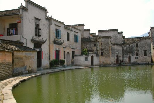 The antique architectures of Hongcun village, in China