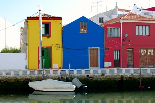 Typical architecture in the city of Aveiro, Portugal