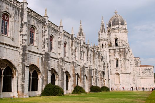 The view of the Mosteiro Dos Jeronimos, Lisbon, Portugal