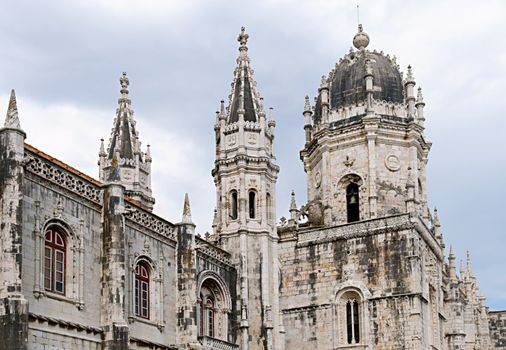 The view of the Mosteiro Dos Jeronimos, Lisbon, Portugal