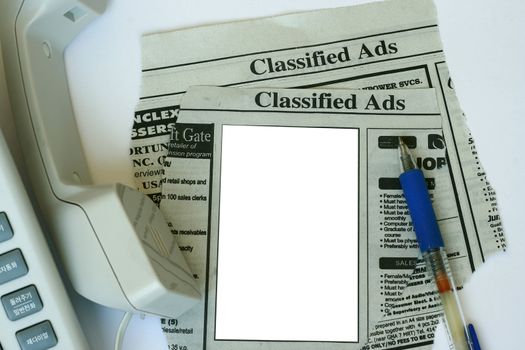 Classified ads concept - blank space for your text
