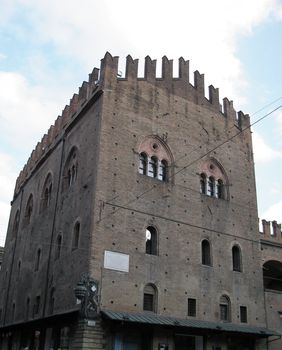 Palazzo di re Enzo in the city centre of Bologna, Italy