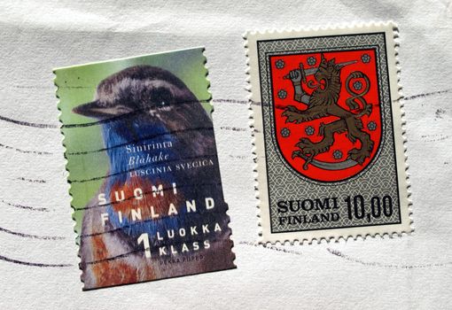 Range of Finnish postage stamps from Finland