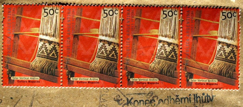 Range of postage stamps from Argentina