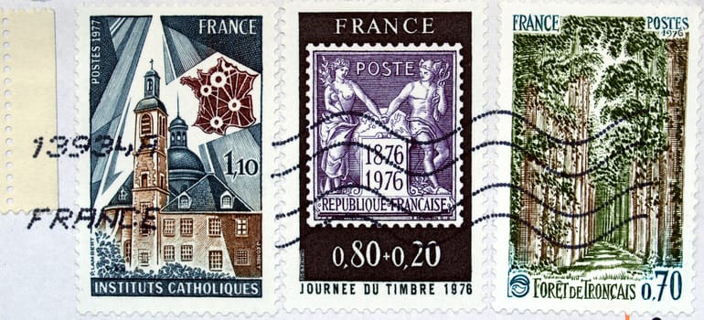 French stamp from France (in European Union)