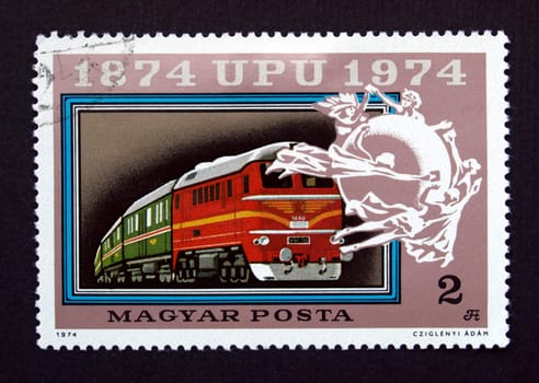 Hungarian postage stamp from Hungary (European Union)