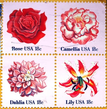 USA mail stamps