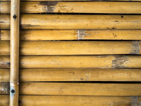 Taken from the bed made of bamboo to sit or sleep