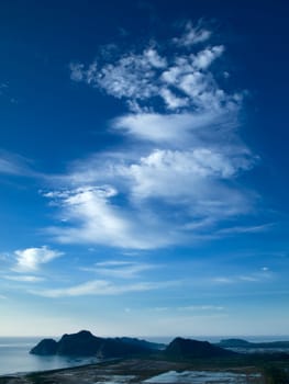 Blue Sky White Dargon Clouds