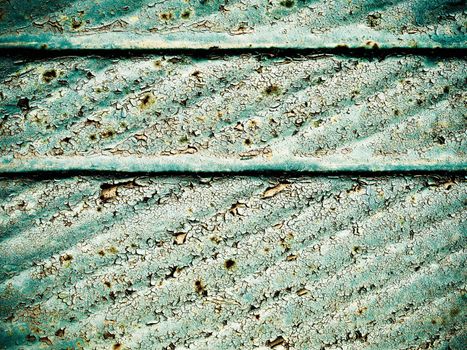 Abstract metal sheet, rusty, peeling paint