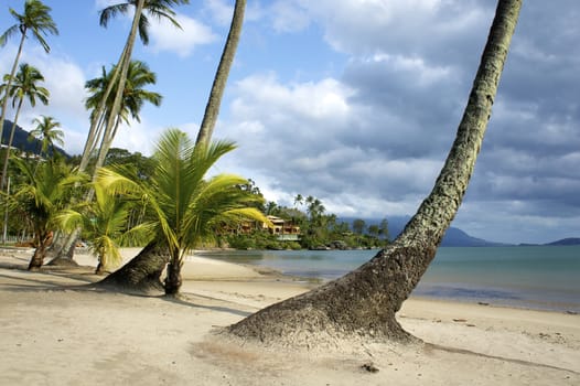 Paradise beach in Ilhabela, Sao Paulo, Brazil.