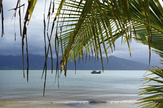 Paradise beach in Ilhabela, Sao Paulo, Brazil.