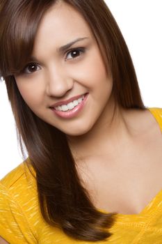 Beautiful smiling young hispanic girl