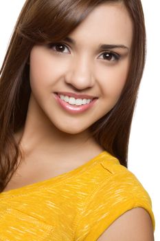 Smiling young pretty hispanic girl