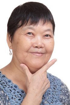 asia woman hand make correct sign - tick