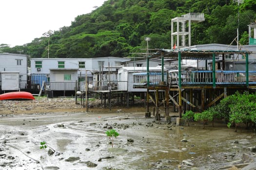 Tai O fishing village with stilt house in Hong Kong