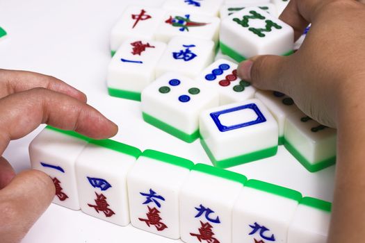 mahjong, famous gamble game in asian country