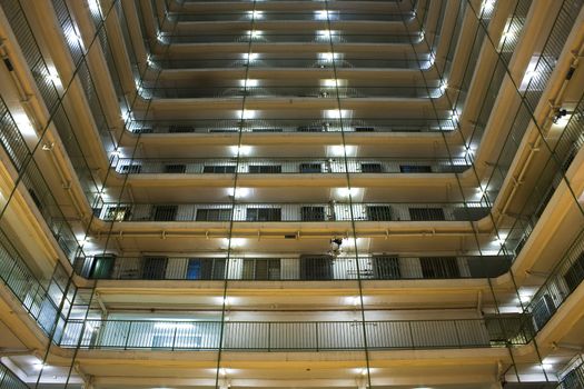 Hong Kong public housing apartment block 