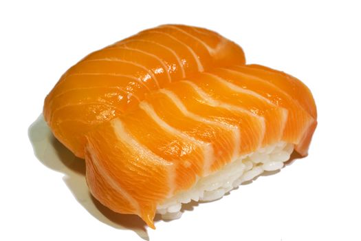 japan food sushi on white for texture use 