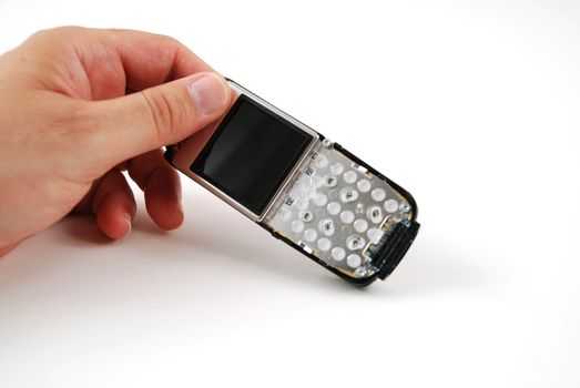 stock pictures of the components for a typical cell phone