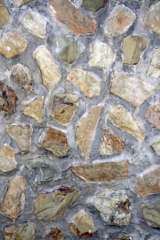 stone wall of a house in the street of Madrid