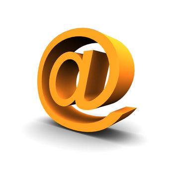 Email symbol 3d rendered image