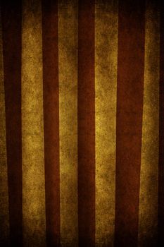 An old and grunge curtain with strips white and brown