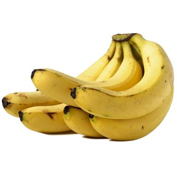 Bananas, fruit in yellow color isolated on white background.