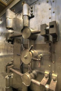 Old Bank Vault in Basement of Historic Building