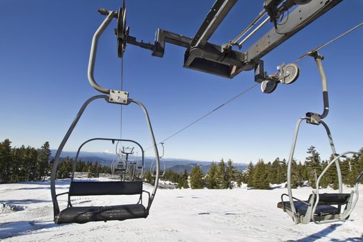 Chair Lifts at Mount Hood Ski Resort Oregon