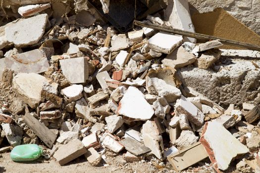 house demolition and ruins in Brihuega Spain