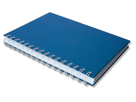 Blue Cover Close Note Book Perspective