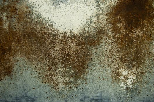 A colored texture of rusted plate of metal