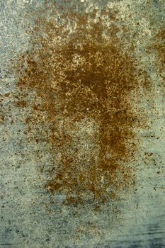 A colored texture of rusted plate of metal