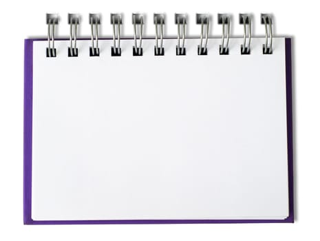Purple Notebook horizontal single page