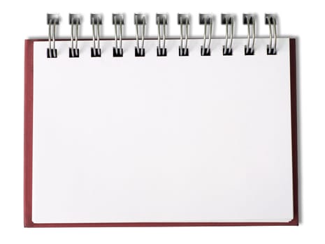 Red Notebook horizontal single page