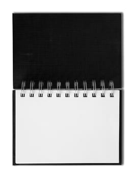 Notebook horizontal single blank page