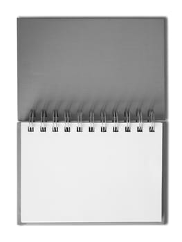 Gray Notebook horizontal single blank page