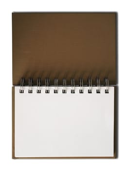 Brown Notebook horizontal single blank page