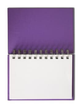 Purple cover Notebook horizontal single blank page
