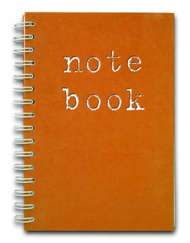 The orange cover of Note book