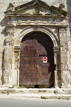 Church of San Miguel, Romanesque transition, thirteenth century. Brihuega, spain