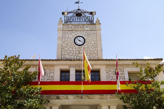 Typical facade of City Hall, Spain