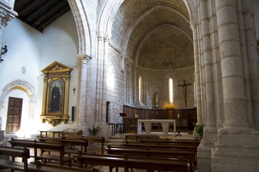 Church of San Felipe, built in the S. XIII transitional Romanesque to Gothic. Brihuega, Spain