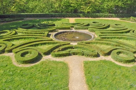 Park of the Aglie castle of Elisa di Rivombrosa, Piedmont, Italy