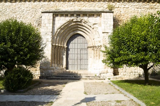 Church of San Felipe, built in the S. XIII transitional Romanesque to Gothic. Brihuega, Spain