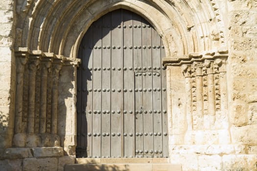 Church of San Felipe, built in the S. XIII transitional Romanesque to Gothic. Brihuega, Spain