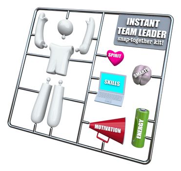 A snap-together model kit to help an employer build the perfect team leader