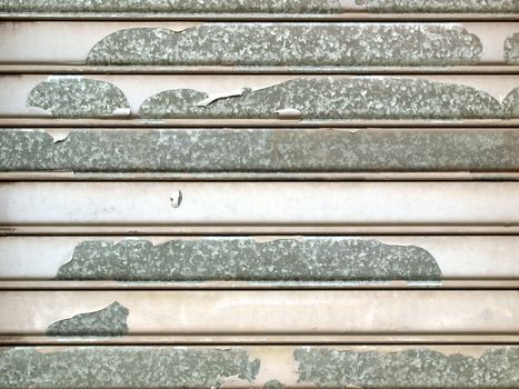 Corrugated steel sheet useful as a background