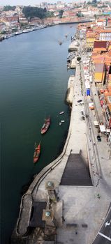 View of the downtown area of the city of Porto, Portugal.